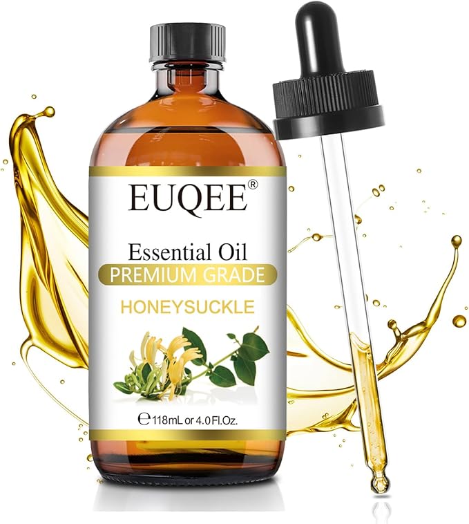 EUQEE Honeysuckle Essential Oil 118ml Pure Honeysuckle Oil Premium Essential by EUQEE