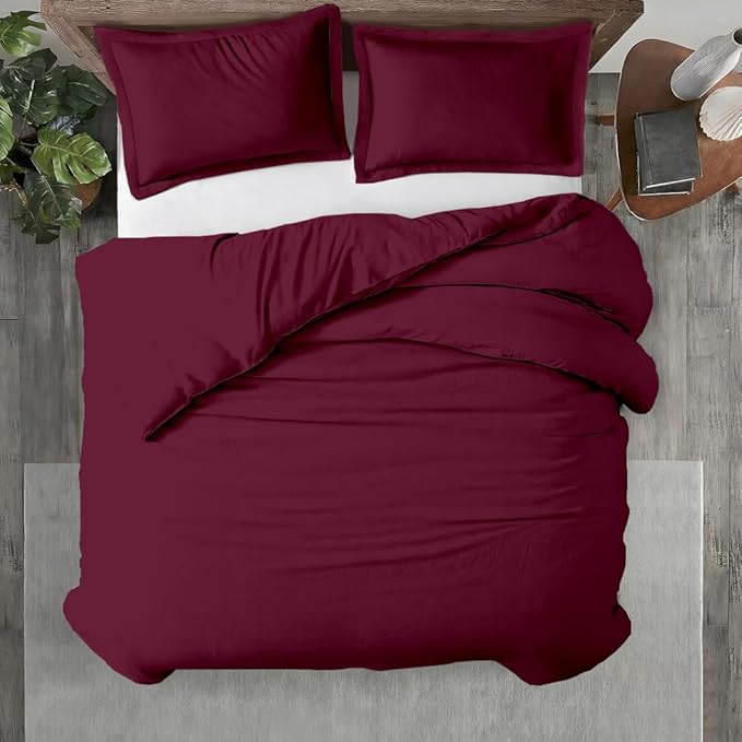 Kotton Culture 3 Pc 120"x120" Duvet Cover Set Super King Plus/Super Oversize by KottonCulture