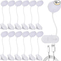 Retisee 12 Pcs Clip on Lamp Bulk LED Reading Light Book Lamp Clamp by Retisee