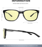 ANYLUV Blue Light Glasses for Men, Lightweight Computer Gaming Glasses - Image 3