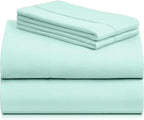 LuxClub 4 PC Sheet Set Bed Sheets Deep Pockets 16" Eco Friendly Wrinkle Free - Image 8