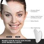 URAQT Stainless Steel Gua Sha Facial Tools Guasha Tools - Image 3