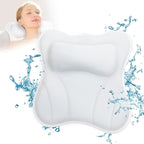 Bath Pillow for Tub Luxury Bathtub Pillow for Head and Neck 4D Air Mesh Spa - Image 2