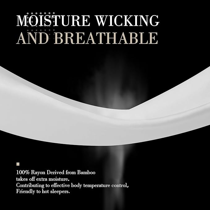 WishSmile Standard Pillow Cases Cooling Pillowcases Set of 2 Breathable Cool - Image 5