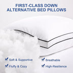 Premium Pillows King Size Set of 4, Fluffy and Supportive 7D Down Alternative - Image 3