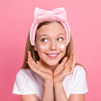 Semato 8 Pcs Pink Spa Headband for Washing Face and Makeup Bridesmaid Proposal - Image 5