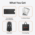 Infrared Sauna Blanket, Durable PU Leather Cover Detox & Relaxation at Home - Image 7