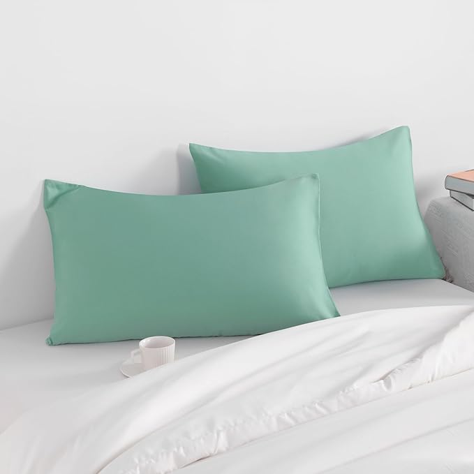 NTBAY Standard Pillow Cases Set of 2, 2 Pack Brushed Microfiber 20x26 Pillow - Image 2