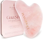 PLANTIFIQUE Rose Quartz Gua Sha Tool – Anti-Aging Face Massager & Jawline Shaper by Plantifique
