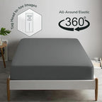 Feather & Stitch Fitted Bottom Sheet Only Twin Size 500 TC-1 Piece 100% Cotton - Image 4