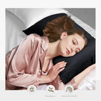 WishSmile Cooling King Pillowcases Set of 2 Breathable Cool Silky Soft Rayon - Image 2
