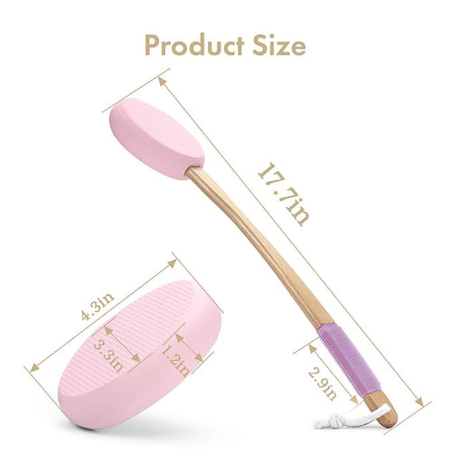 AmazerBath Lotion Applicator for Back, 4 Replaceable Pads - Image 2