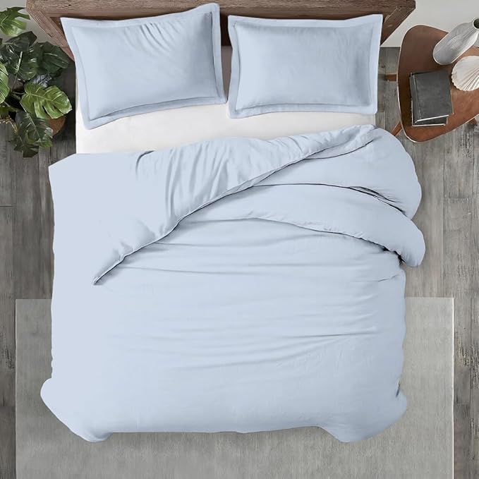 Kotton Culture 3 Pc Duvet Cover Queen Size/Full Size Set-100% Egyptian Cotton by KottonCulture