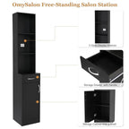 mefeir Salon Station, Barber Hair Stylist Storage Cabinet - Image 6