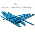 100 Pcs Orange Wood Nail Sticks Double Sided Multi Functional Cuticle Pusher - Image 4