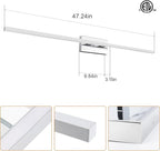 VOLISUN 48-Inch Dimmable Bathroom Vanity Light, 30W 5CCT LED Fixture Over Mirror - Image 6