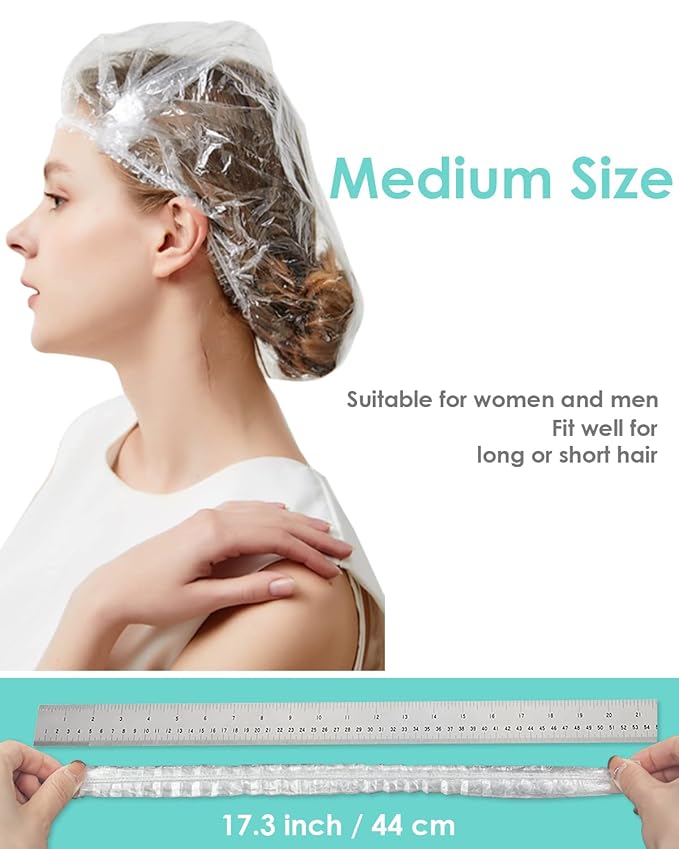 Auban Disposable Shower Cap, Spa Salon Hotel and Home Use, Portable Travel - Image 2