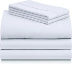 LuxClub 5 PC Sheet Set Bed Sheets Deep Pockets 16" Eco Friendly Wrinkle Free - Image 8