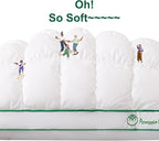 YOUR MOON Fluffy Support Bed Pillow Standard Size Set of 2, Super Soft Premium - Image 2