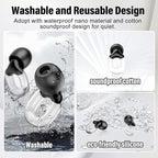 Ear Plugs for Sleeping 35dB Noise Cancelling Silicone Earplugs Single and - Image 5