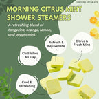 Morning Citrus Mint Shower Steamers Aromatherapy - Image 2