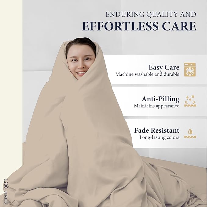 100% Egyptian Cotton King Size Sheets Set - Image 7