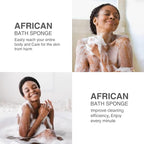 UJFQBH 3 Pieces African Bath Sponge African Net Long Net Bath Sponge - Image 6
