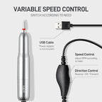 GAOY Electric Nail Drill for Acrylic and Gel, USB Electric Nail File, Portable - Image 4