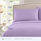 Twin Sheets - Breathable Luxury Sheets - 1800 Supreme Collection Extra Soft - Image 2