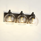 Bathroom Light Fixtures, 3-Light Matte Black Vanity Light, Modern Wall Sconces - Image 7