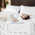SONORO KATE 100% Egyptian Cotton Duvet Cover King Size, 1000 Thread Count - Image 5