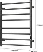 Heated Towel Racks for Bathroom, Wall Mounted Electric Towel Warmer Racks - Image 4