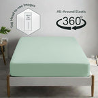 Feather & Stitch Fitted Bottom Sheet Only Full Size 500 TC-1 Piece 100% Cotton - Image 4