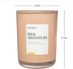 Carolina Seek Adventure Scented Candle, 16 oz Amber & Jasmine Scented, 2 Wick - Image 4