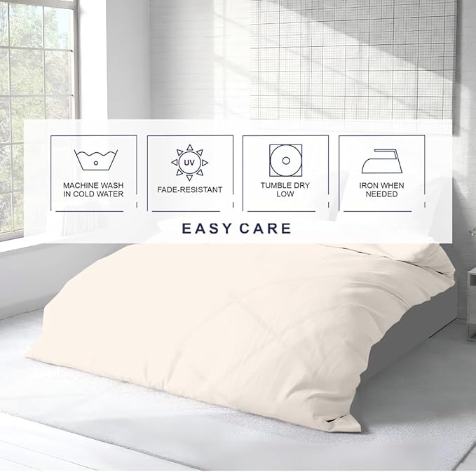 Kotton Culture 3 Pc 120" x 98" Duvet Cover Set Oversized King 100% Egyptian - Image 7