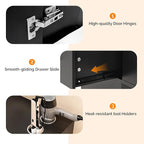 OmySalon Salon Stations for Hair Stylist, Locking Barber Station Organizer - Image 4