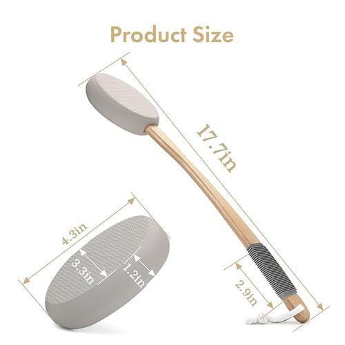 AmazerBath Lotion Applicator for Back, 4 Replaceable Pads - Image 2