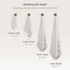 BIOWEAVES 100% Organic Cotton 700 GSM Plush 6-Piece Towel Set GOTS Certified - Image 7