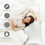 OLESILK Silk Body Pillowcase 20x54 Zippered: 100% Mulberry Silk - Image 6
