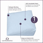 CirclesHome Wedge Pillow Cover 100% Cotton, Zippered Wedge Pillow Case Protector - Image 2