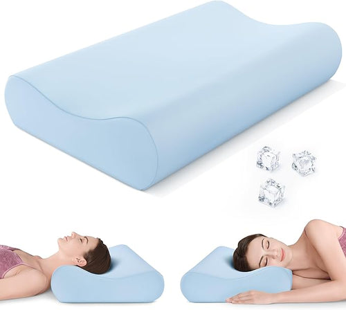 AM AEROMAX 32" King Size Contour Memory Foam Pillow, Cervical Pillow by AMAEROMAX