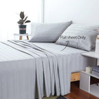 2-Pack Cotton King Flat Sheet Only, 600 Thread Count 100% Egyptian Cotton Top - Image 2