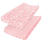 Changing Pad Cover for Girls 2 Pack, Lovely Print Soft Diaper Change Table by Moonsea