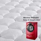 LEISURE TOWN Cotton King Mattress Pad Fitted Quilted Mattress Cover Pillow Top - Image 5