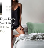 WishSmile Cooling Queen Pillowcases Set of 2 Breathable Cool Silky Soft Rayon - Image 6