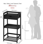 POXAKA 3 Tier Bamboo Bathroom Shelves - Image 3
