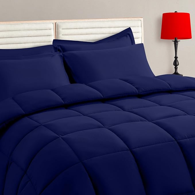 TAIMIT Navy Queen Size Comforter Set by TAIMITBedingSets