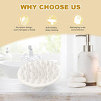 Meartchy Silicone Scalp Massager Shampoo Brush, Scalp Brush - Image 5