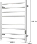 Heated Towel Racks for Bathroom, Wall Mounted Electric Towel Warmer Racks - Image 4