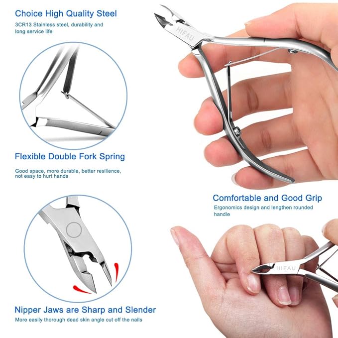 Professional Cuticle Nippers Kit, Cuticle Trimmer - Image 2
